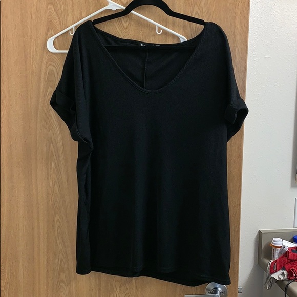 Boohoo Plus Tops - Boohoo short sleeved ribknit blouse